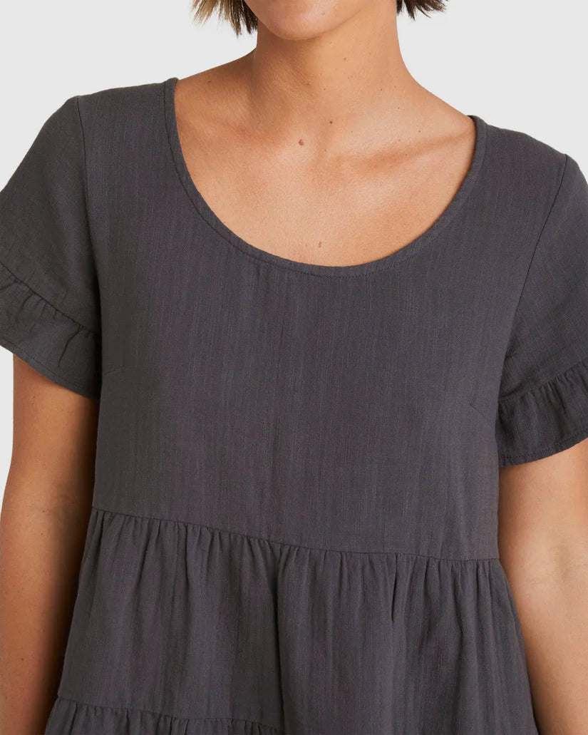 BILLABONG Pixie Dress Washed Black