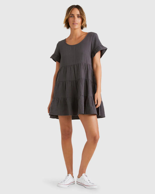 BILLABONG Pixie Dress Washed Black