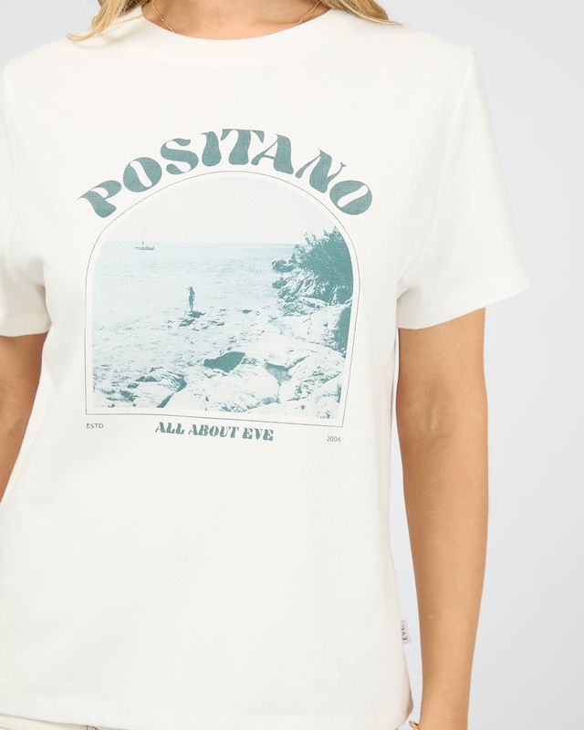 ALL ABOUT EVE Positano Regular Tee White