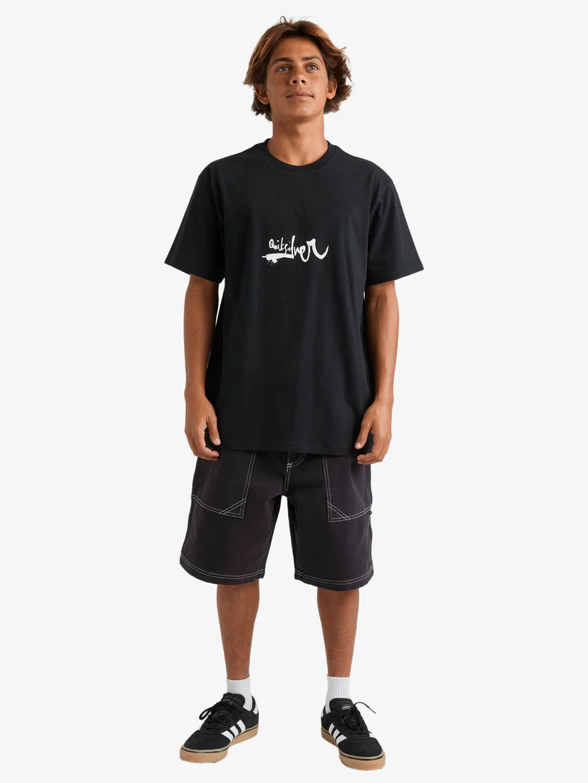QUIKSILVER QS Impaired Logo Dna Tee Black
