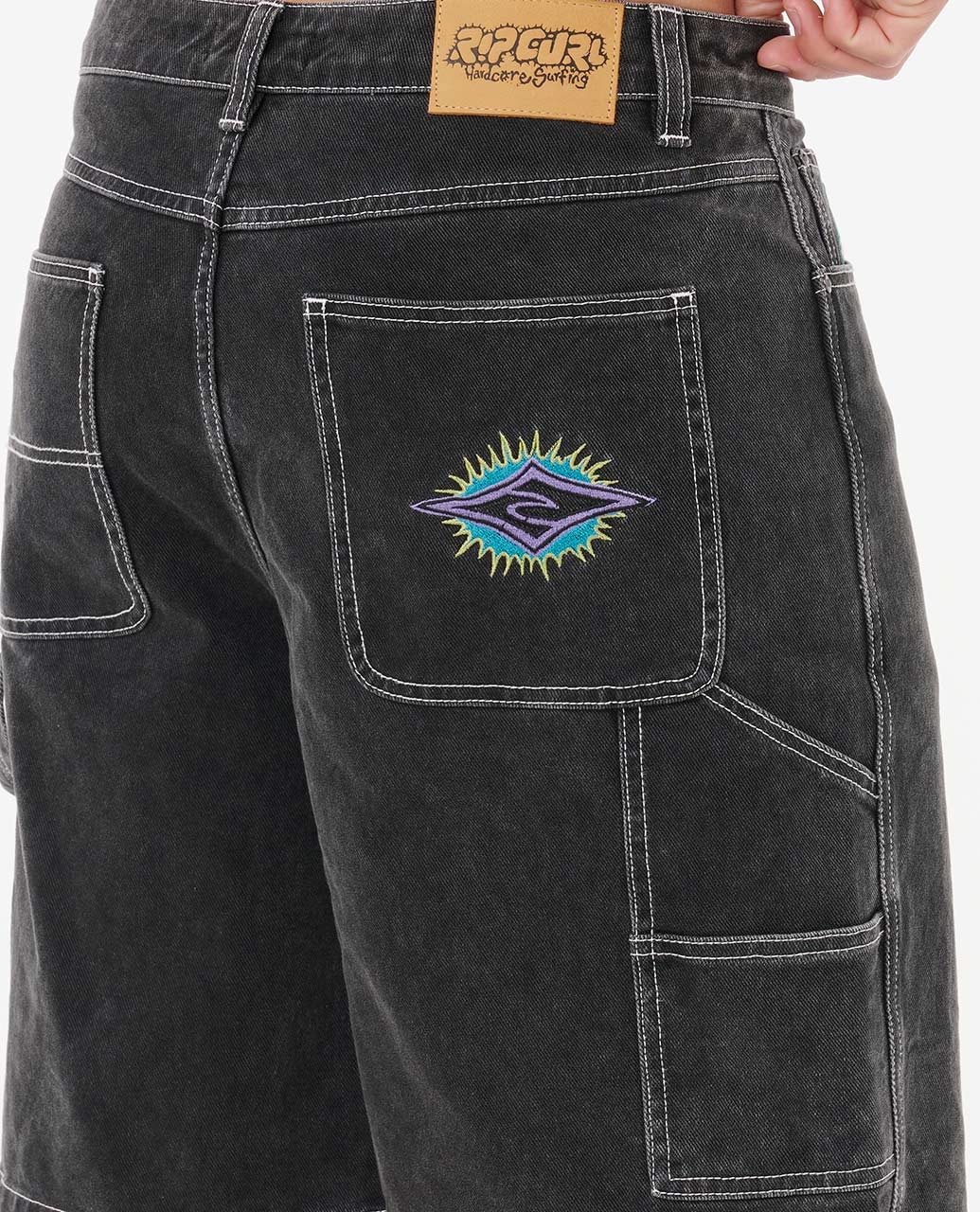 RIP CURL Raw Energy Carpenter Denim Walkshort Black