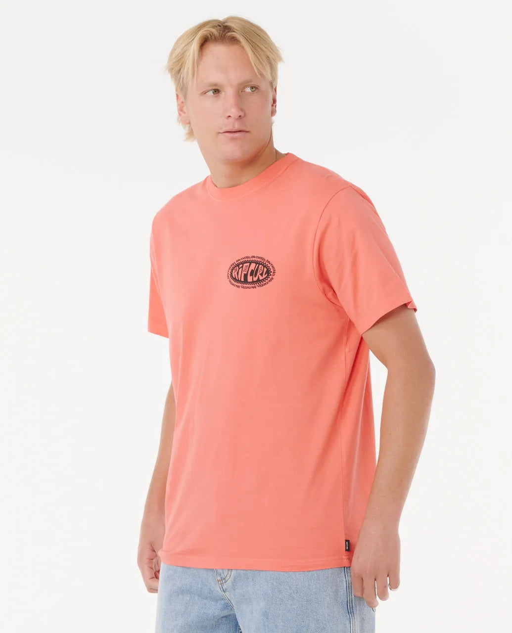 RIPCURL Raw Energy De Oval Tee Rose Sky
