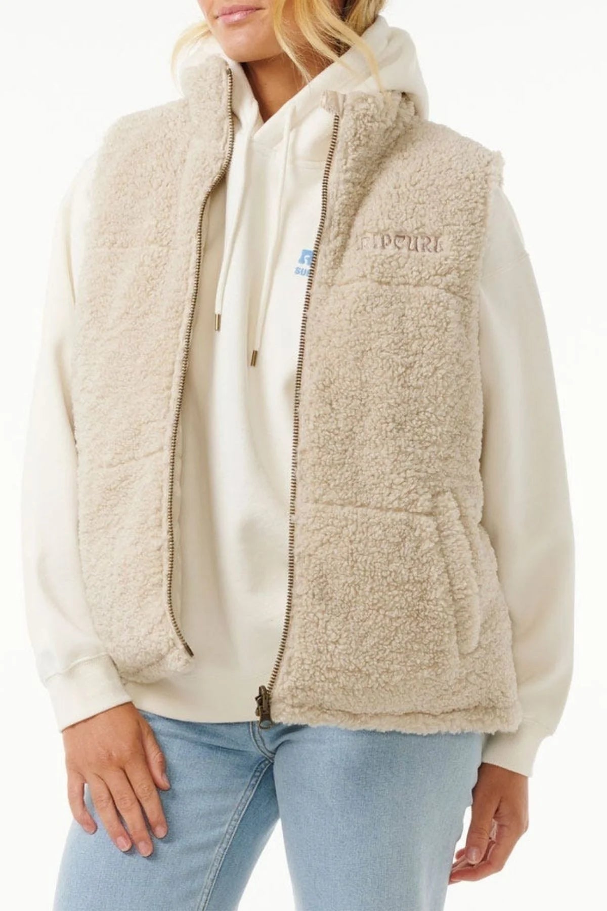 RIP CURL Womens Soleil Reversible Puffer Vest Jacket