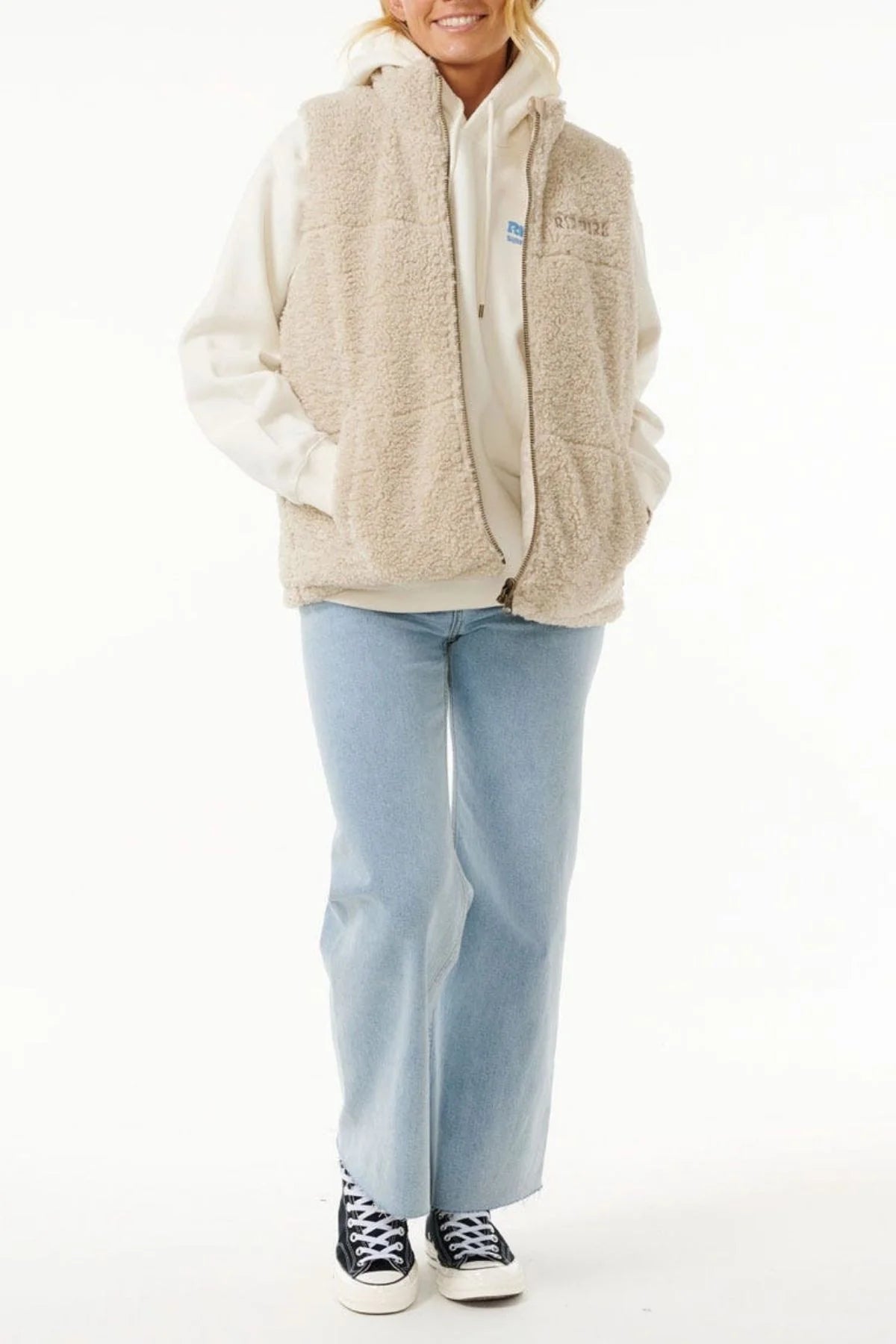 RIP CURL Womens Soleil Reversible Puffer Vest Jacket
