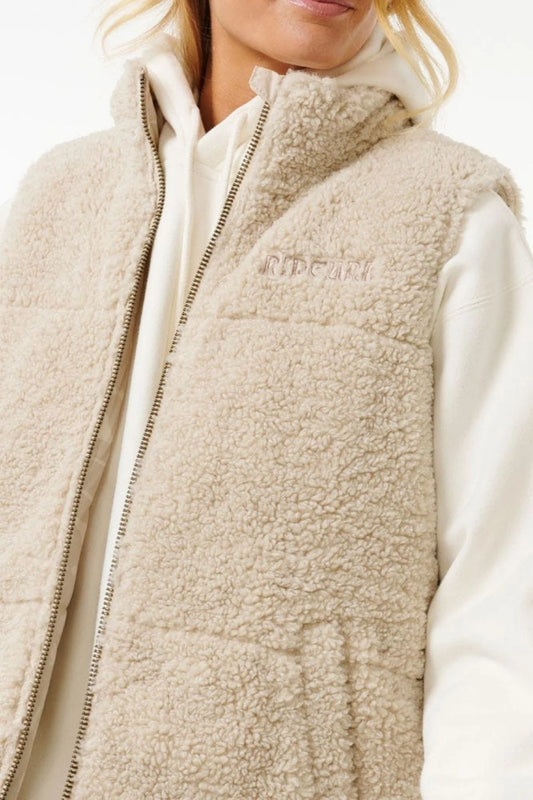 RIP CURL Womens Soleil Reversible Puffer Vest Jacket