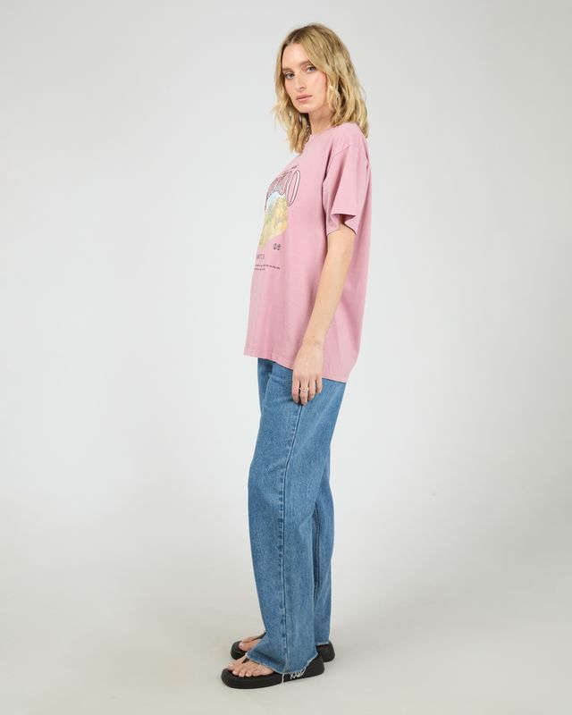 ALL ABOUT EVE Rocky Mountains Relaxed Tee Quartz Pink