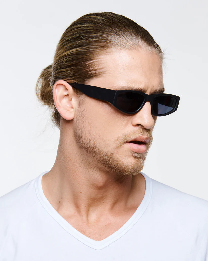 REALITY EYEWEAR The Rush Matte Black Sunglass
