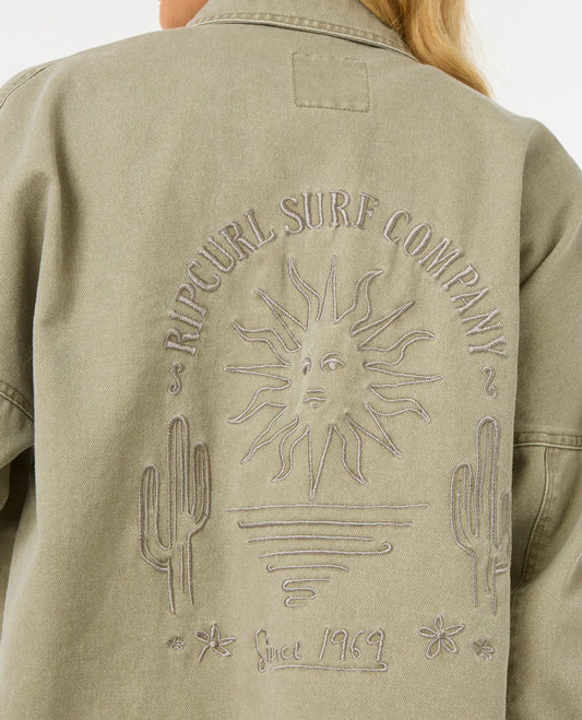Rip Curl San Carlos Embroidered Jacket Sage