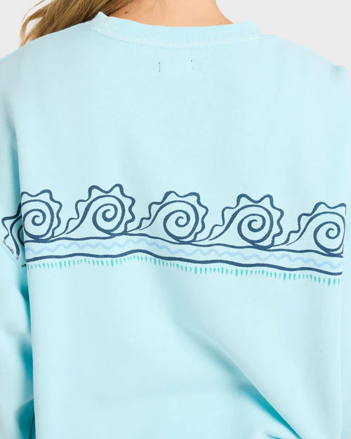 BILLABONG Sanibel Kendal Crew Pool Blue