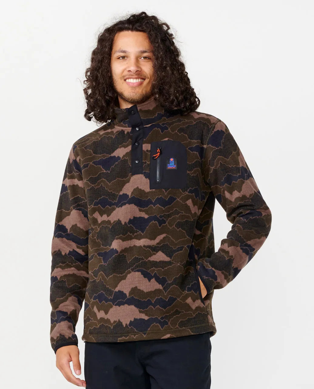 RIP CURL Search Polar Fleece Crew Camo