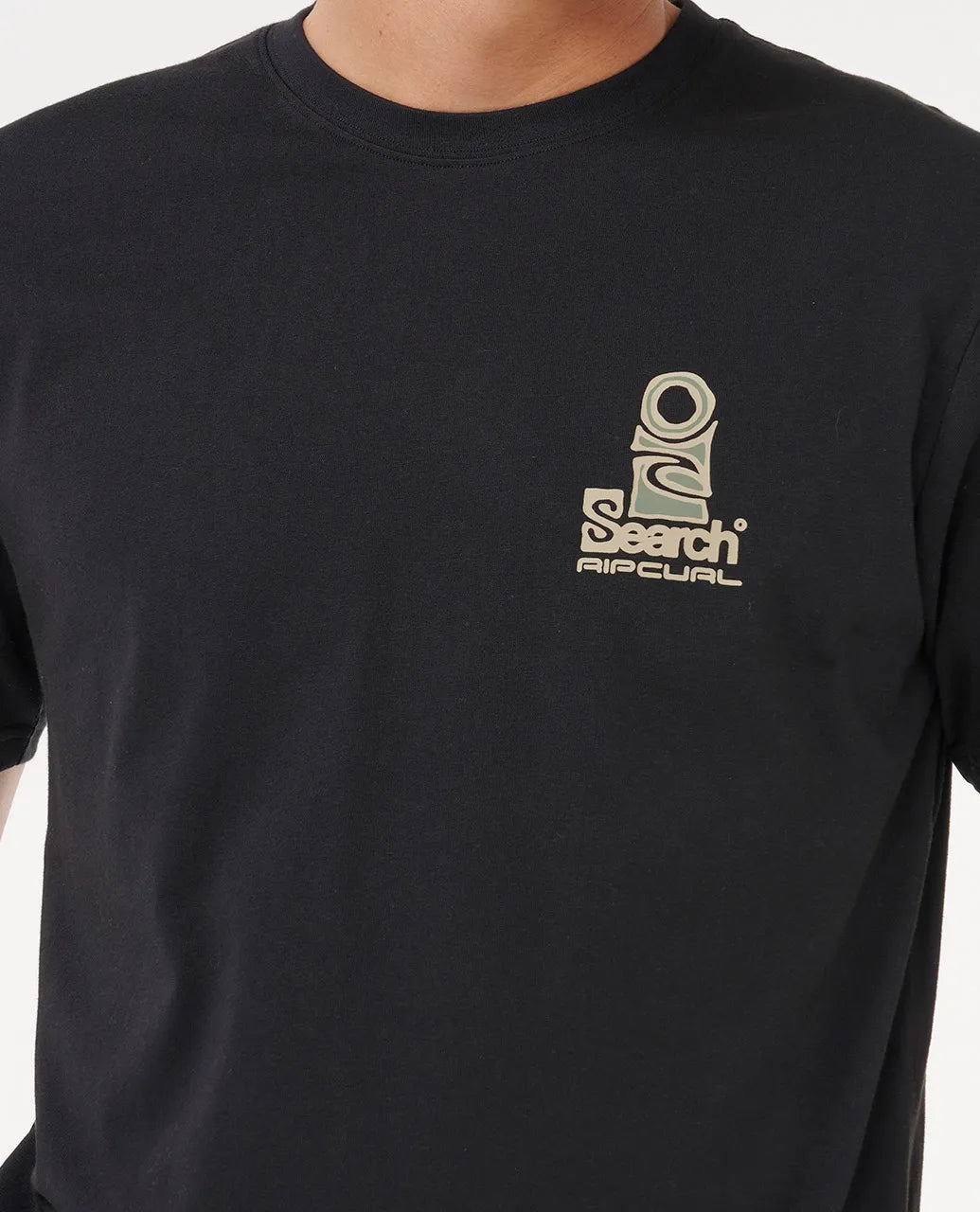 RIP CURL VaporCool Search Stack Tee Black