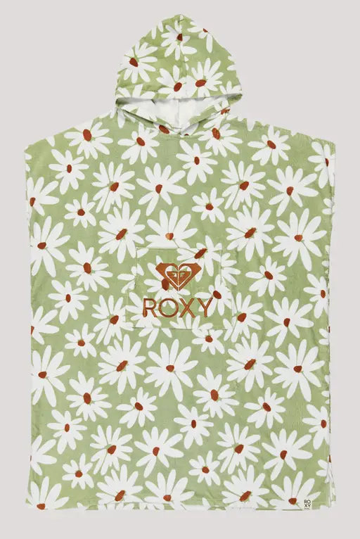 ROXY WOMENS Stay Magical Hooded Towel Green Floral