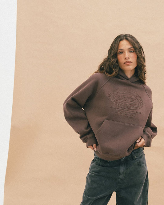 SILENT THEORY Studio Hoodie Brown