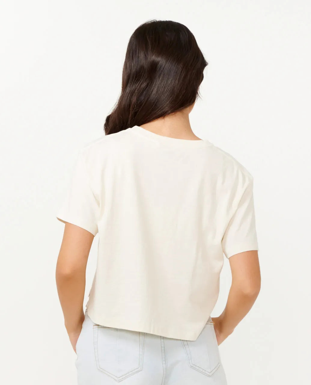 Rip Curl Sunset Seeker Crop Tee Bone White