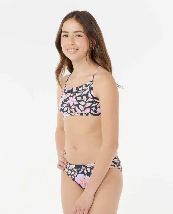 RIP CURL Girls 3 Piece Swim Set Sunset Skies
