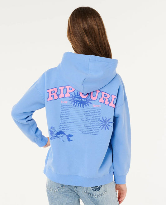 RIP CURL Girl Sunshine Squad Tour Hoodie 8-14 years