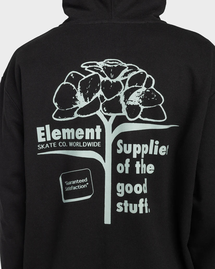 ELEMENT Supplier Zip Thru Hoodie Flint Black
