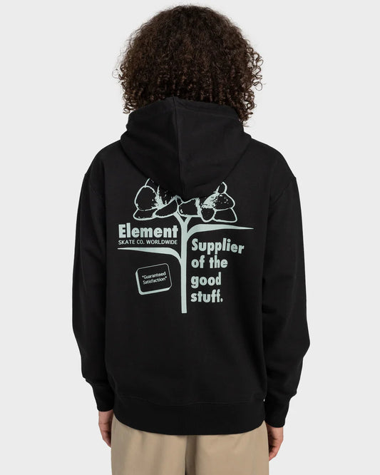 ELEMENT Supplier Zip Thru Hoodie Flint Black