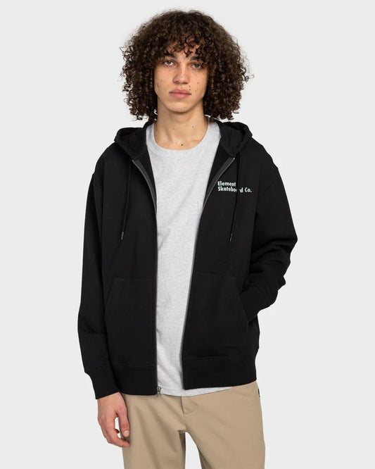 ELEMENT Supplier Zip Thru Hoodie Flint Black