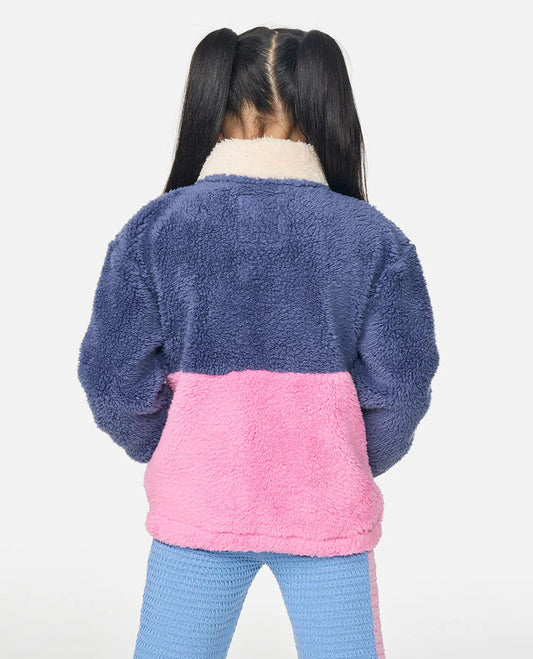RIP CURL Girl Surf Block Polar Fleece Zip Thru 1-8 years