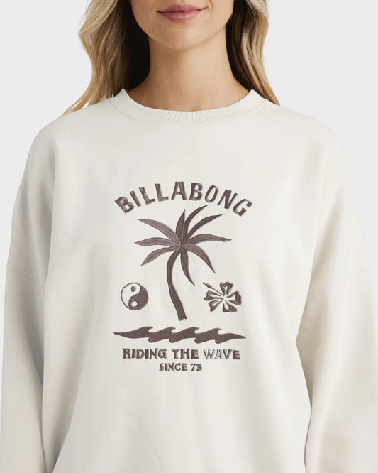Billabong Surf Club Venice Crew Sweatshirt Salt Crystal