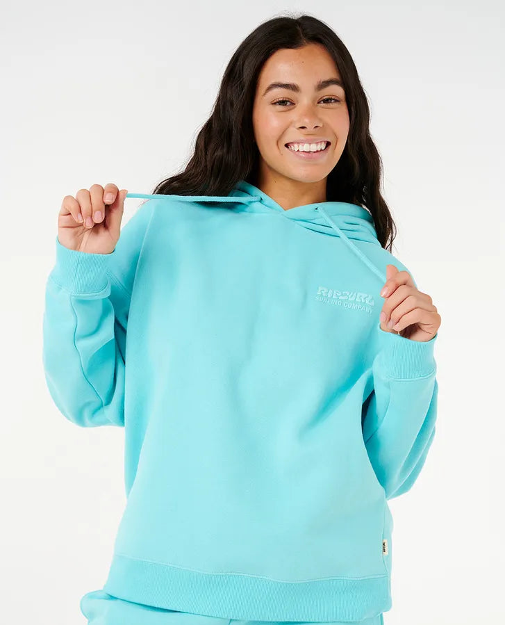 RIP CURL Surf Puff Heritage Hoodie Electric Blue