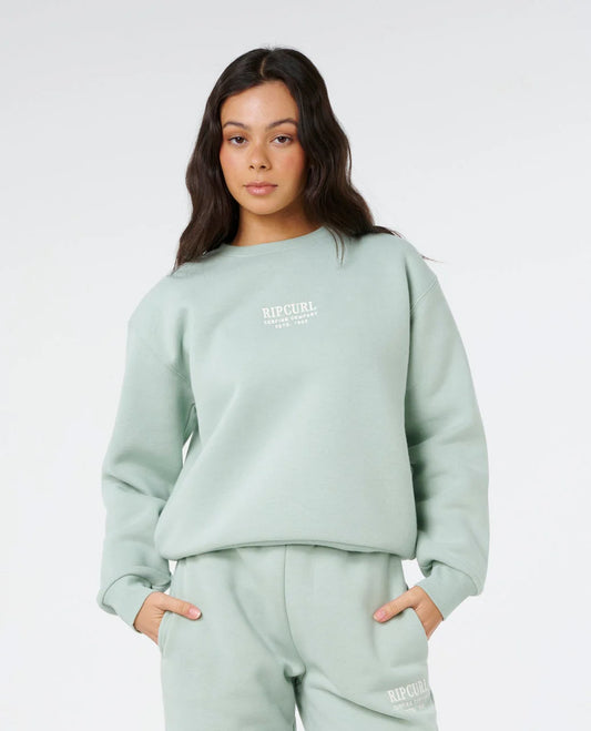 RIP CURL Surf Staple Relaxed Crew Mint