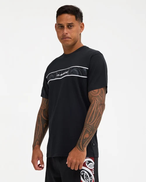 QUIKSILVER Takarangi Panel Tee Black
