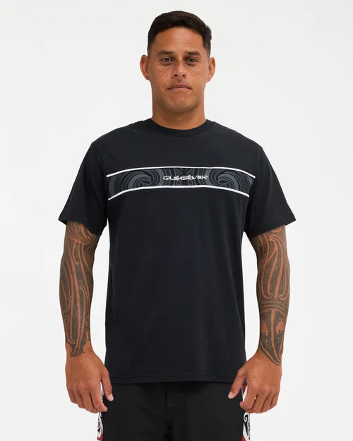 QUIKSILVER Takarangi Panel Tee Black
