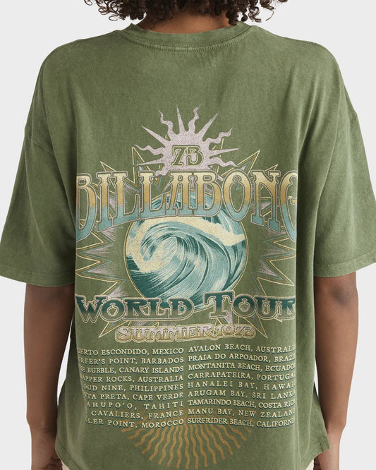 BILLABONG Take a Tour Tee Luv Army Green