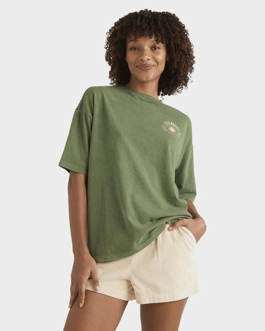 BILLABONG Take a Tour Tee Luv Army Green