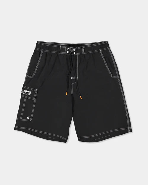 BILLABONG Boys Throw On Boardshorts Black 8-14 years