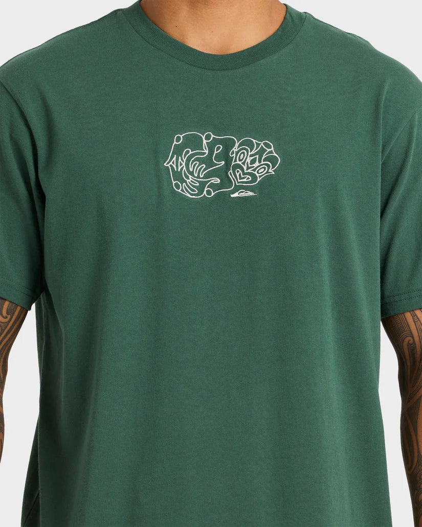 Quiksilver Tiki Tee Jungle Green