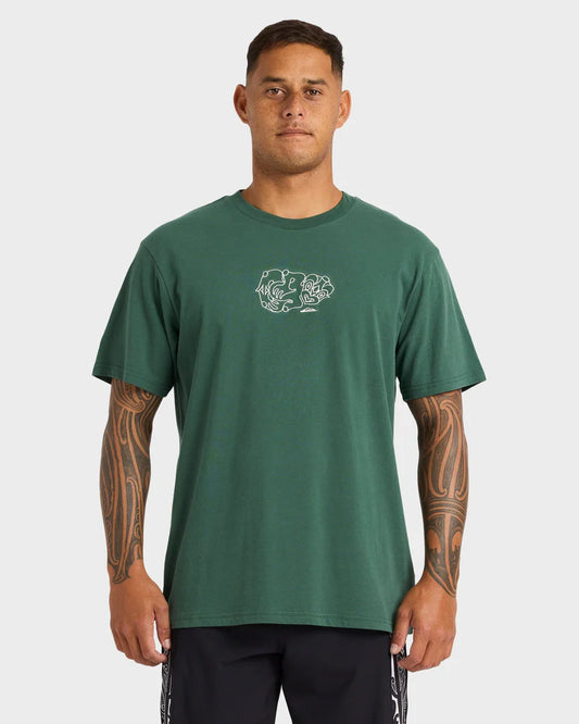 Quiksilver Tiki Tee Jungle Green
