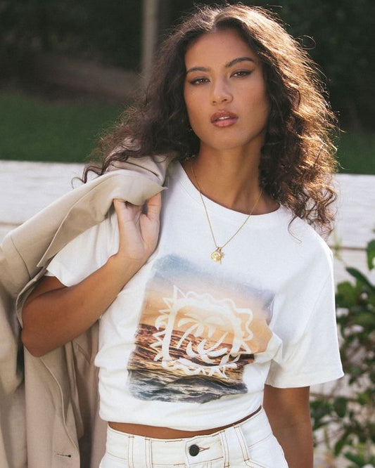 ALL ABOUT EVE Toledo Daily Tee Vintage White