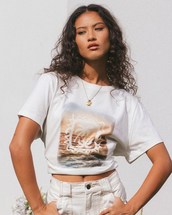 ALL ABOUT EVE Toledo Daily Tee Vintage White