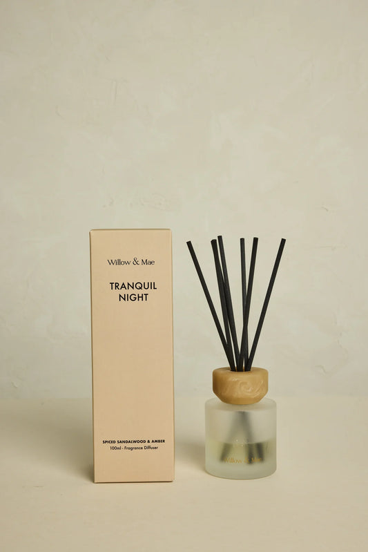 WILLOW & MAE Tranquil Night Spiced Sandalwood + Amber Diffuser