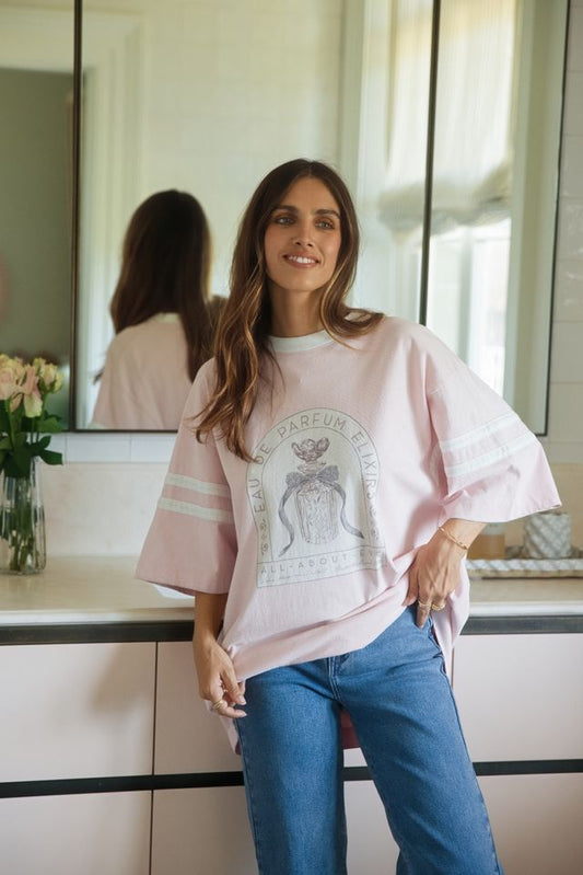 ALL ABOUT EVE Trinket Tee Rose