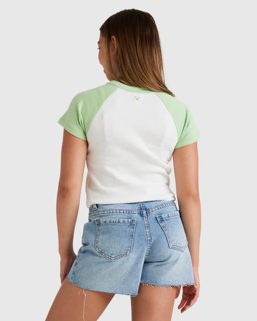 Billabong Tropical Views Raglan Tee Girls 8-14