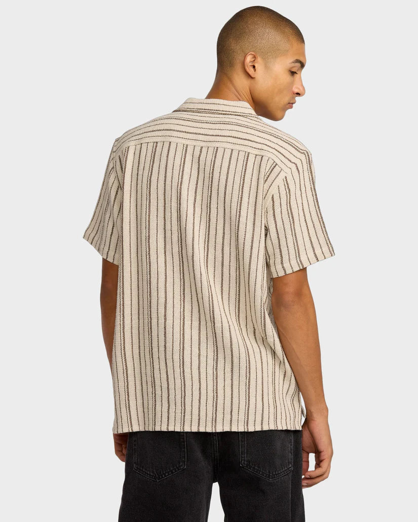 RVCA Vacancy Stripe Short Sleeve Shirt