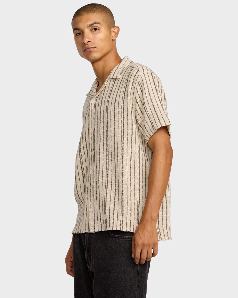 RVCA Vacancy Stripe Short Sleeve Shirt