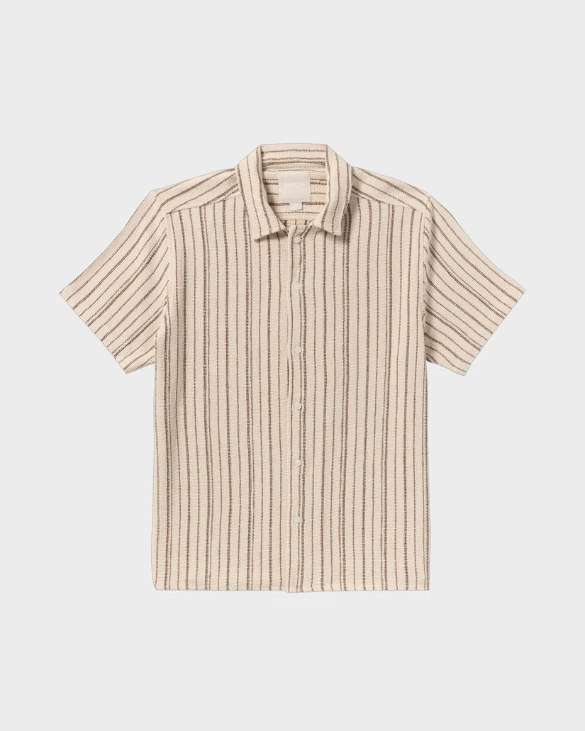 RVCA Vacancy Stripe Short Sleeve Shirt