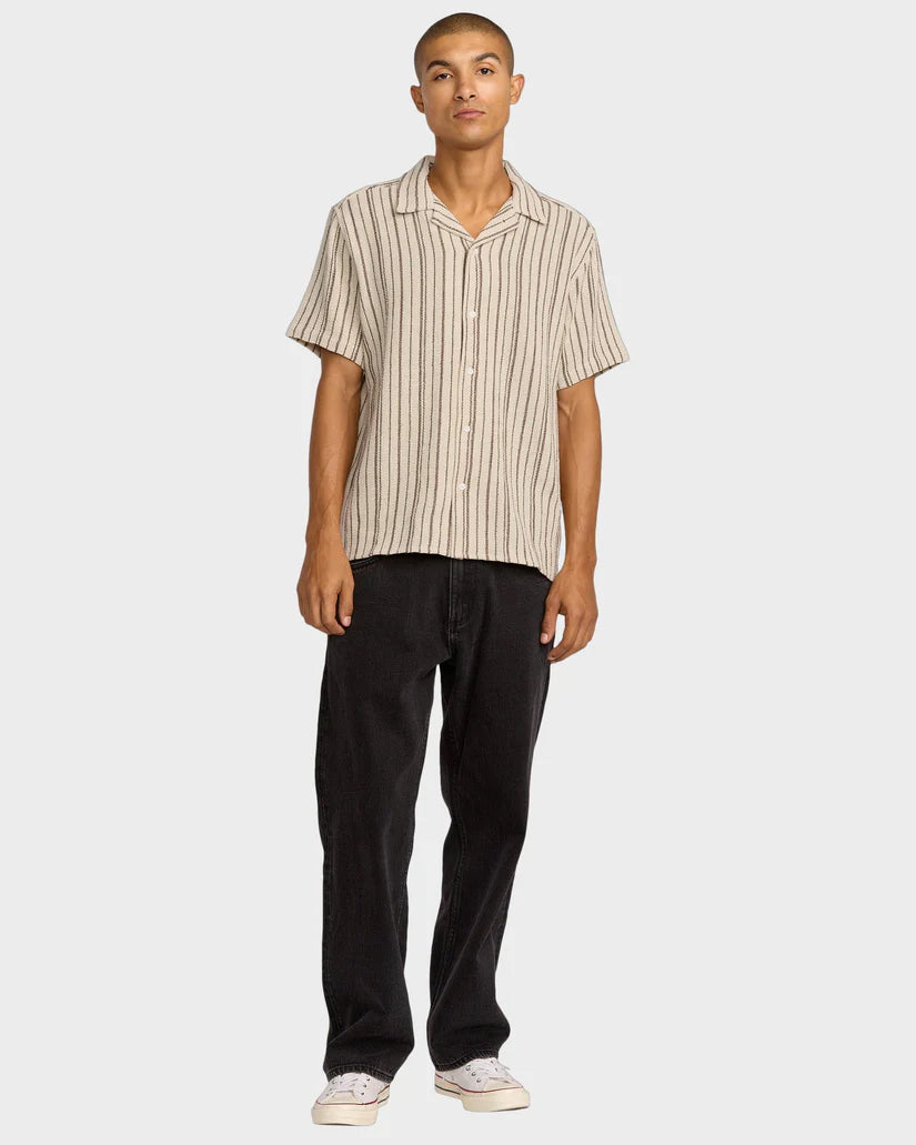 RVCA Vacancy Stripe Short Sleeve Shirt