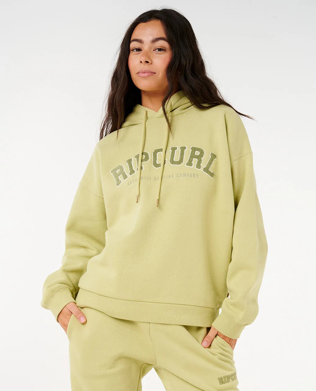 RIP CURL Varsity Hoodie Sage