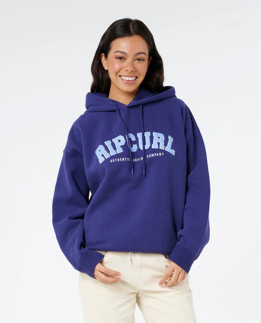RIP CURL Varsity Pullover Hoodie Dark Blue