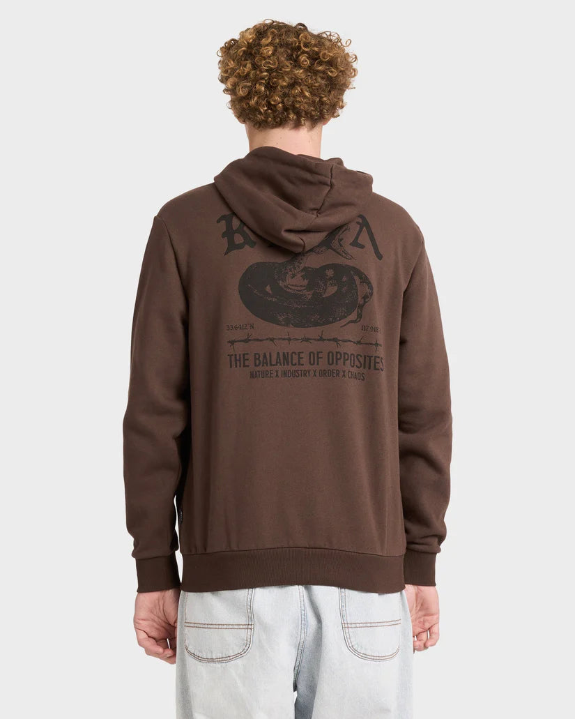 RVCA Venom Bite Pullover Hoodie Mocha