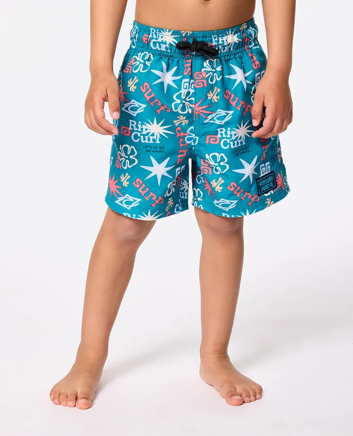 RIP CURL Groms Wave Dayz Boardshort 1-8 years