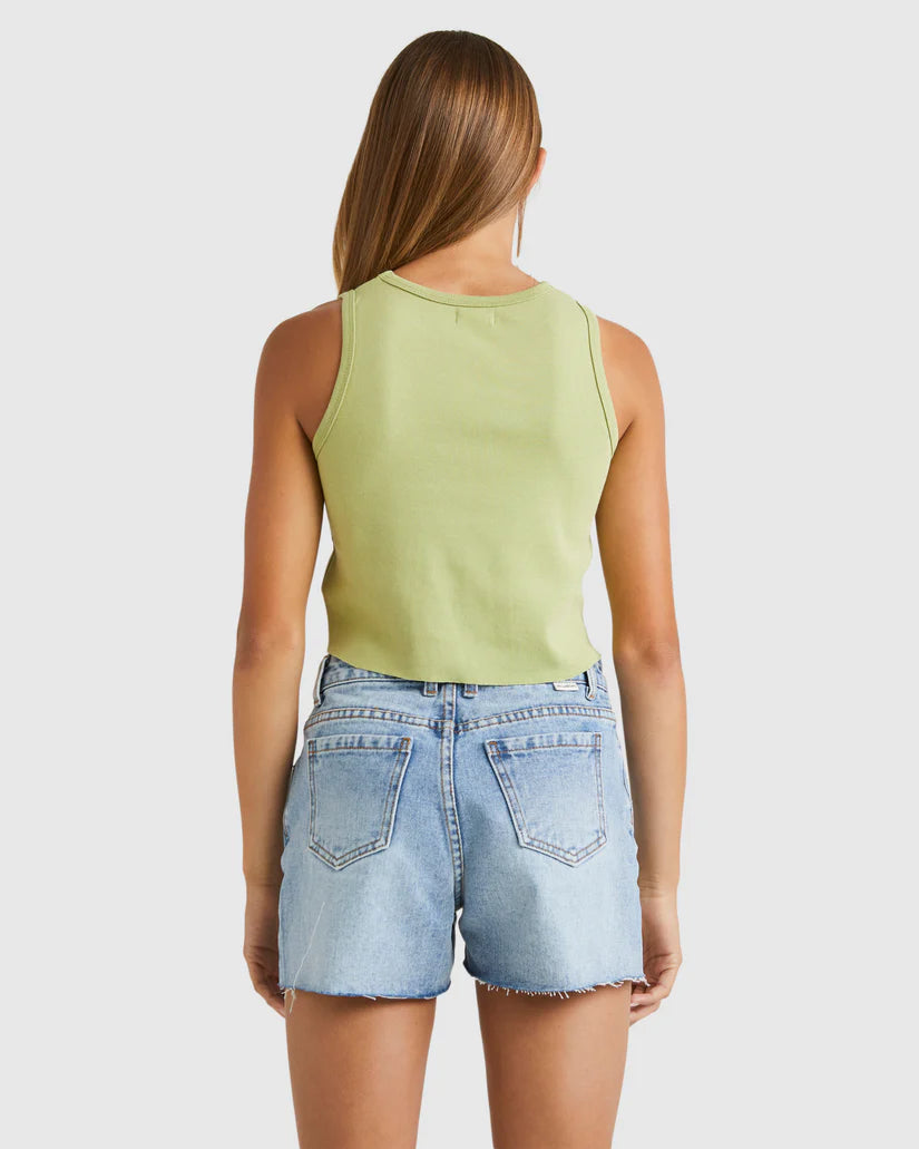 Billabong Wave N Flower Crop Singlet Girls 6 - 14