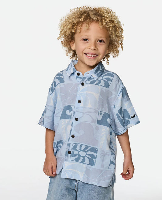 RIP CURL Groms AOTS Ty Williams Short Sleeve Shirt 1-8 years