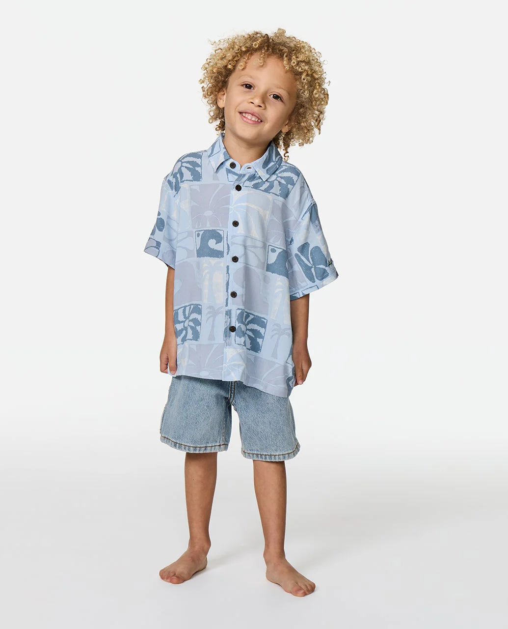 RIP CURL Groms AOTS Ty Williams Short Sleeve Shirt 1-8 years